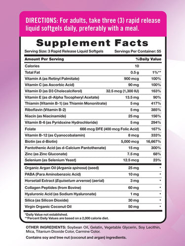 Hair, Skin & Nails with Biotin 5000 mcg