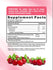 Supplement Facts label for Women's Probiotic with 30 gummies, details ingredients, and nutritional information.