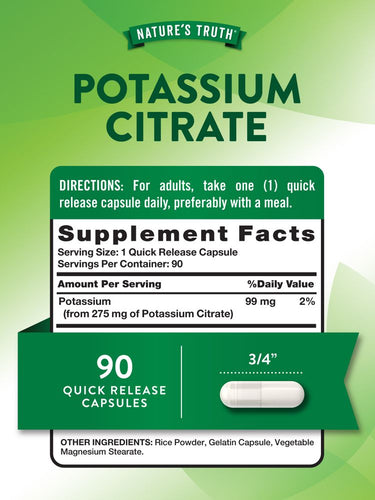 Potassium Citrate 275 mg