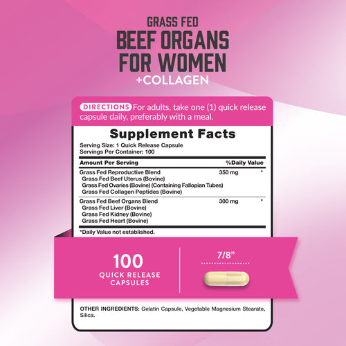 Beef Organs Supplement For Women