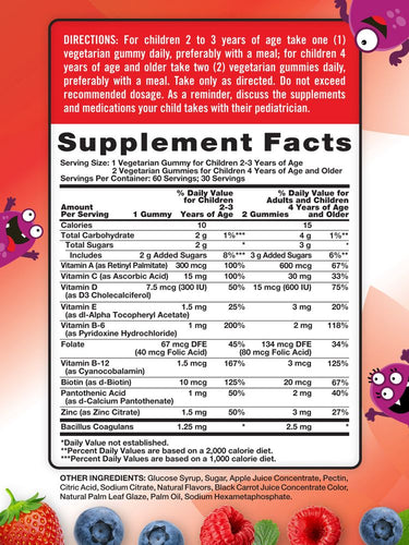 Multivitaminici per Bambini con Probiotici