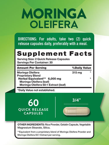 Moringa Oleifera 6000 mg