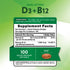 Vitamin D3 2,5000 IU & B12 1,000 MCG
