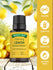 Nature's Truth Cleansing Lemon Aromatherapy Pure Essential Oil bottle, 15 mL (0.51 FL. OZ.) shown on hand scale.