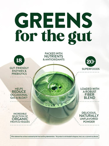 Mélange d'Enzymes Digestives de Légumes Verts Bio et Prébiotiques