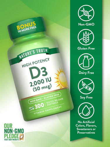 Vitamine D3 2000 UI (50 mcg)