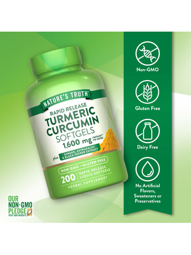 Turmeric Curcumin Complex Supplement | 1,600mg