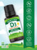 Gouttes Liquides de Vitamine D3 pour Bébé 400 UI (10 mcg)