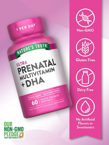 Prenatal Vitamins & Minerals with DHA, Folic Acid