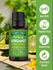 A bottle of bergamot oil labeled as Non GMO, Paraben Free, Gluten Free, and Pure Plant Based.