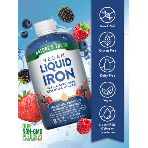 NT Liquid Iron in an 8 FL. OZ. (237 mL) bottle.