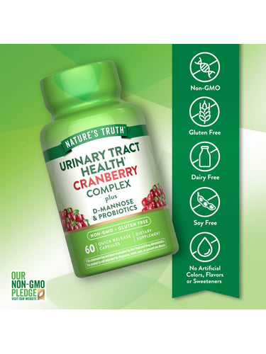 Cranberry with D-Mannose | 60 Capsules