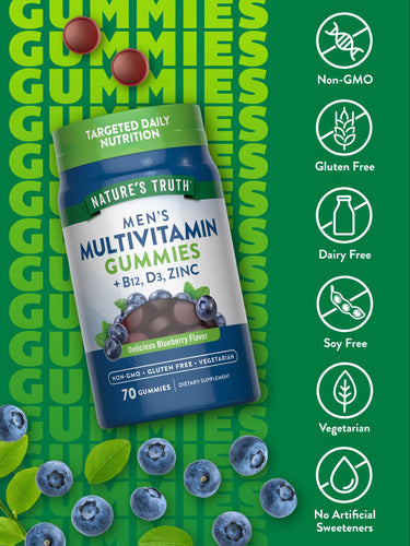 Multivitaminico per Uomini con B-12, D3, Zinco