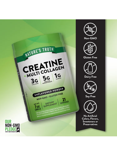Creatine & Collagen Powder | 7 oz