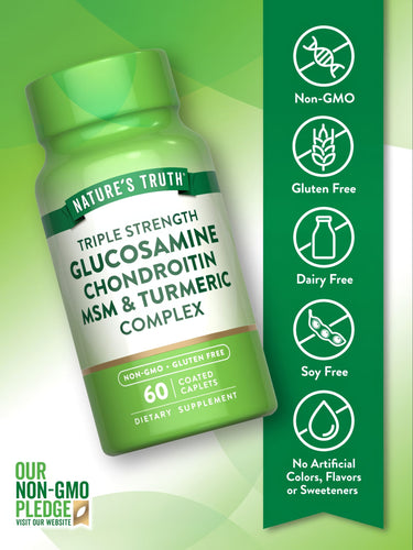 Complexo de Glucosamina Condroitina MSM e Cúrcuma | Força Tripla
