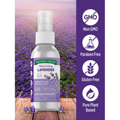 Spray de Niebla de Aceite Esencial de Lavanda
