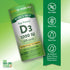 Bottle of 250 quick-release softgels containing Vitamin D3, 1,000 IU (25 mcg).