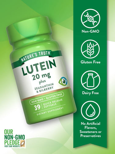 Luteína 20 mg con Zeaxantina, Arándano