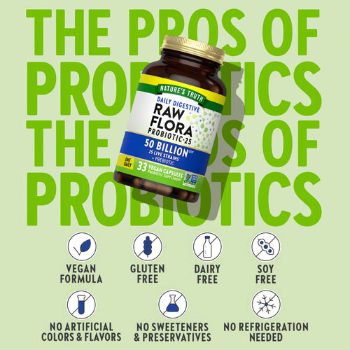 Raw Flora Daily Digestive Probiotic 50 Billion