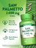 Two capsules of Saw Palmetto, with 2,400 mg each, designed for quick release.