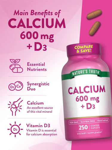 Calcium 600 mg mit Vitamin D3 800 IE