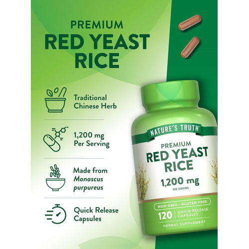 Two brown Quick Release Capsules weighing 1,200 mg per serving are shown in the image.
