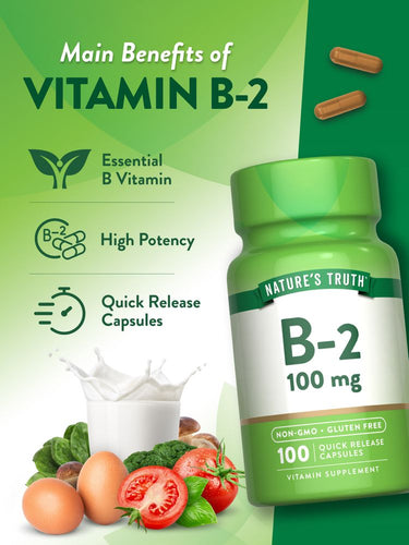 Vitamina B-2 100 mg (Riboflavina)