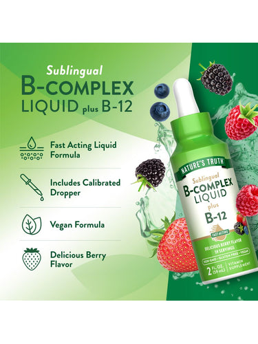 Vitamin B Complex Liquid | Berry Flavor