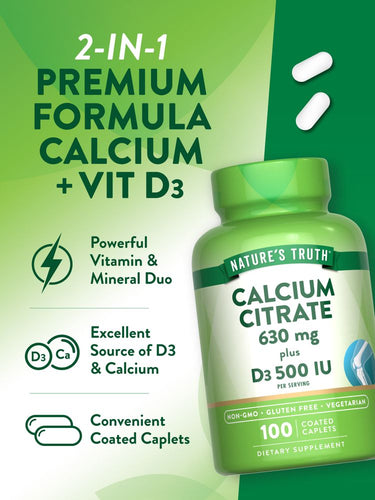 Citrate de Calcium avec Vitamine D3