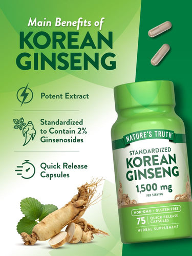 Ginseng Coreano 1500 mg