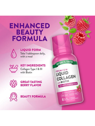 Collagen Peptides Liquid | Berry Flavor
