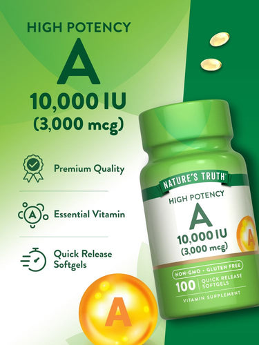Vitamine A 10 000 UI (3 000 mcg)