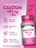 Two brown-coated caplets contain 600 mg of Calcium and Vitamin D3 each.