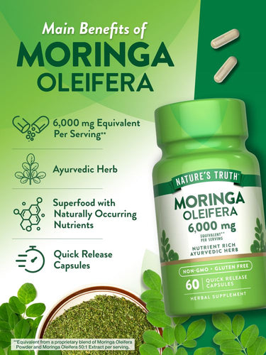 Moringa Oleifera | 60 unités