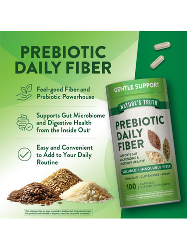 Integratore di Fibra Prebiotica | 100 Capsule