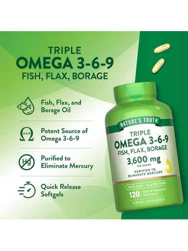 Oméga 3-6-9 3600 mg
