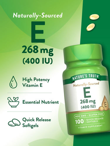 Vitamine E 268 mg (400 UI) | Naturelle