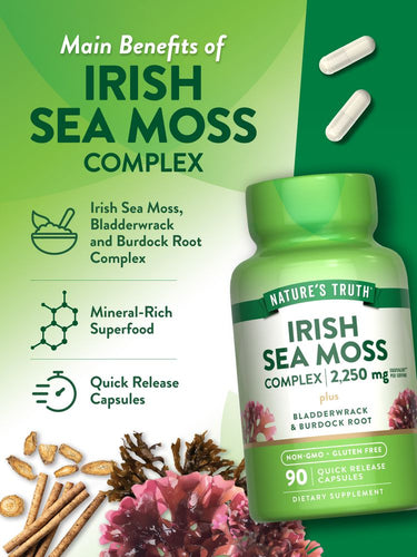 Complexe de Mousse d'Irlande avec Fucus, Racine de Bardane