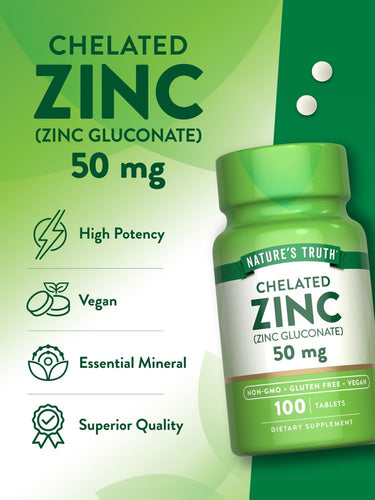 Gluconato de Zinc 50 mg | Quelado