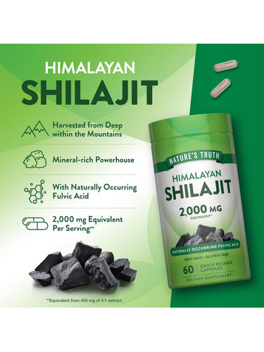 Cápsulas de Shilajit | 60 unidades
