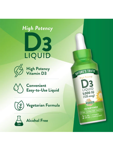 Vitamin D3 5000 IU (125 mcg) Liquid