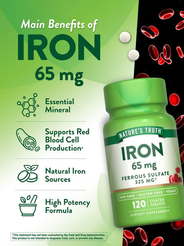 Iron 65 mg | Ferrous Sulfate