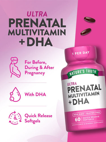 Prenatal Vitamins & Minerals with DHA, Folic Acid