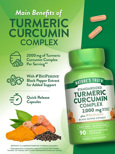 Turmeric Curcumin 2000 mg with Bioperine Black Pepper
