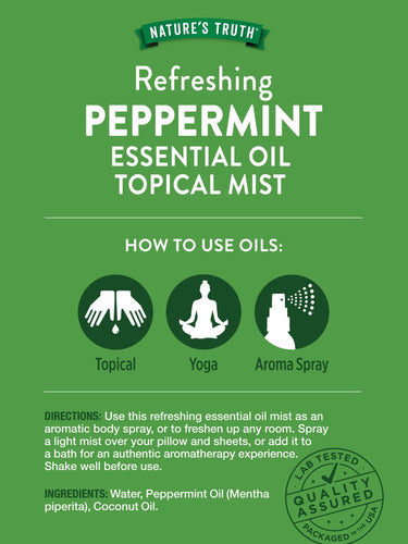Peppermint Essential Oil Mist Spray