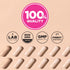 Infographic showing 100% quality, lab tested, non-GMO verified, GMP certified, and finest ingredients.