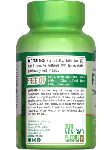 Fish Oil Omega 3 2000 mg | Lemon Flavor