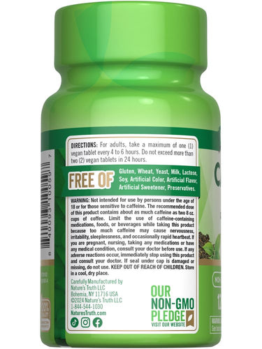 Caffeine 220 mg with Green Tea Extract