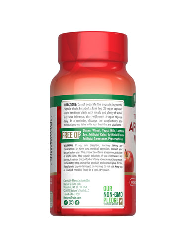 Vinagre de Sidra de Manzana 1200 mg | Vegano