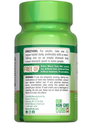 Zinc Gluconate 50 mg | Chelated